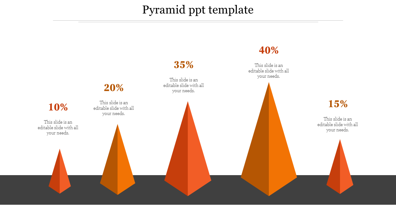 Free - Awesome Pyramid PPT Template For Presentation Slide